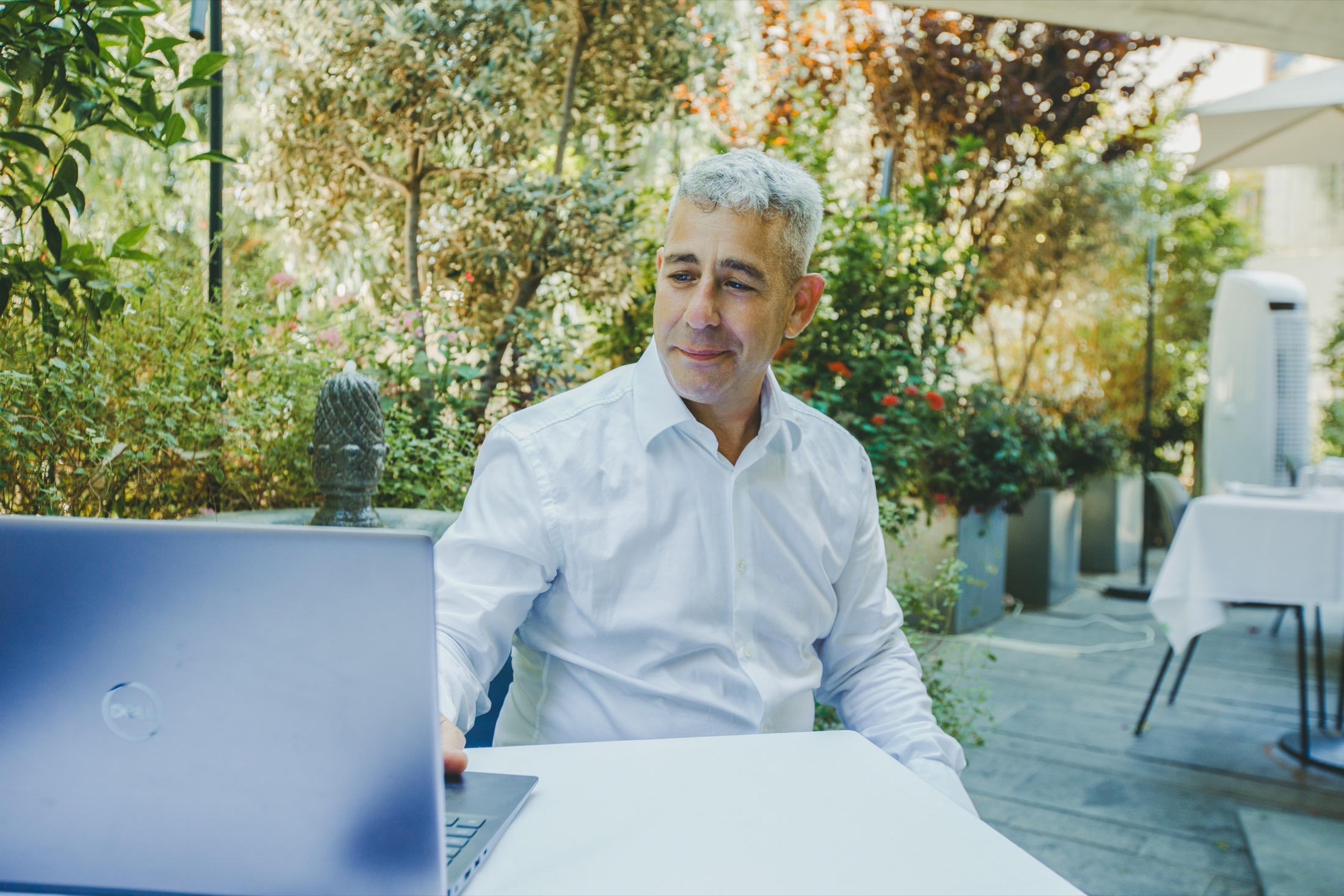 Adv. Barak Ron at his desk
